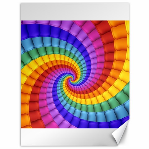 Psychedelic Rainbow Spiral Canvas 36  x 48  from ArtsNow.com 35.26 x46.15  Canvas - 1