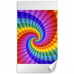 Psychedelic Rainbow Spiral Canvas 40  x 72 