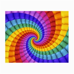 Psychedelic Rainbow Spiral Small Glasses Cloth (2 Sides) from ArtsNow.com Front