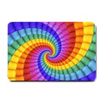 Psychedelic Rainbow Spiral Small Doormat