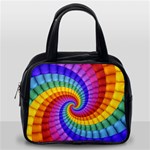 Psychedelic Rainbow Spiral Classic Handbag (One Side)