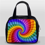 Psychedelic Rainbow Spiral Classic Handbag (Two Sides)