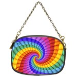 Psychedelic Rainbow Spiral Chain Purse (Two Sides)