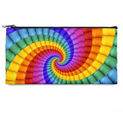 Psychedelic Rainbow Spiral Pencil Case from ArtsNow.com Front