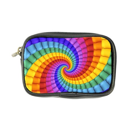 Psychedelic Rainbow Spiral Coin Purse from ArtsNow.com Front