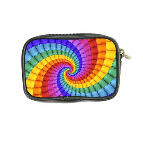 Psychedelic Rainbow Spiral Coin Purse from ArtsNow.com Back