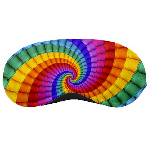 Psychedelic Rainbow Spiral Sleeping Mask from ArtsNow.com Front