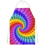 Psychedelic Rainbow Spiral Full Print Apron