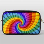 Psychedelic Rainbow Spiral Toiletries Bag (One Side)