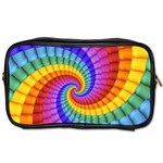 Psychedelic Rainbow Spiral Toiletries Bag (Two Sides)