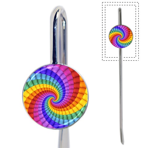 Psychedelic Rainbow Spiral Book Mark from ArtsNow.com Front