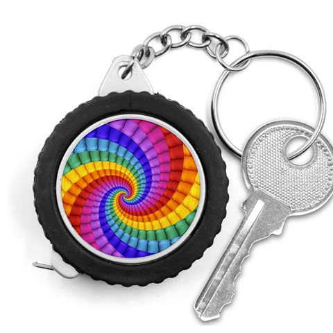 Psychedelic Rainbow Spiral Measuring Tape from ArtsNow.com Front