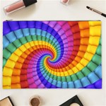 Psychedelic Rainbow Spiral Cosmetic Bag (XXL)