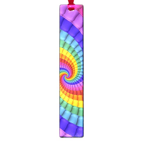 Psychedelic Rainbow Spiral Large Book Mark from ArtsNow.com Front