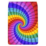 Psychedelic Rainbow Spiral Removable Flap Cover (L)