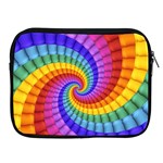 Psychedelic Rainbow Spiral Apple iPad 2/3/4 Zipper Case