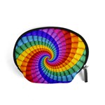 Psychedelic Rainbow Spiral Accessory Pouch (Small)