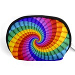 Psychedelic Rainbow Spiral Accessory Pouch (Medium)