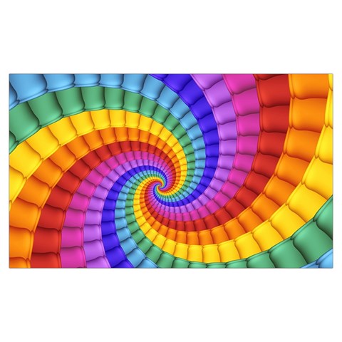 Psychedelic Rainbow Spiral Samsung Note 4 Hardshell Back Case from ArtsNow.com Front