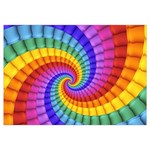 Psychedelic Rainbow Spiral Samsung Galaxy Note 4 Case (White)