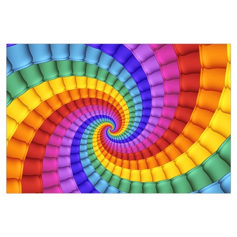 Psychedelic Rainbow Spiral Samsung Galaxy Note 4 Case (Black) from ArtsNow.com Front