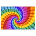 Psychedelic Rainbow Spiral Samsung Galaxy Note 4 Case (Black)