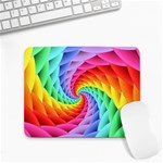 Psychedelic Rainbow Spiral Small Mousepad