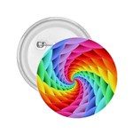 Psychedelic Rainbow Spiral 2.25  Button