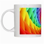 Psychedelic Rainbow Spiral White Mug