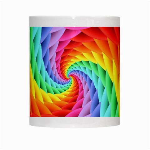 Psychedelic Rainbow Spiral White Mug from ArtsNow.com Center