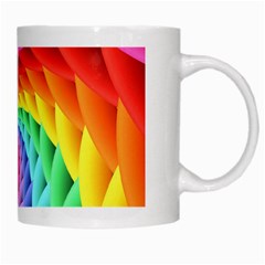 Psychedelic Rainbow Spiral White Mug from ArtsNow.com Right