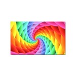 Psychedelic Rainbow Spiral Sticker (Rectangular)