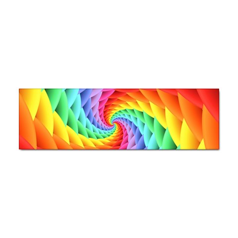 Psychedelic Rainbow Spiral Sticker (Bumper) from ArtsNow.com Front