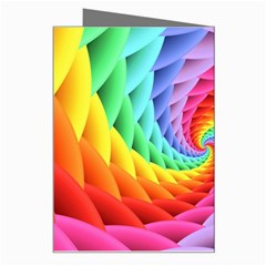 Psychedelic Rainbow Spiral Greeting Card from ArtsNow.com Right