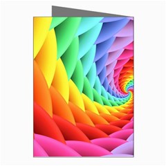 Psychedelic Rainbow Spiral Greeting Cards (Pkg of 8) from ArtsNow.com Right