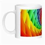 Psychedelic Rainbow Spiral Night Luminous Mug