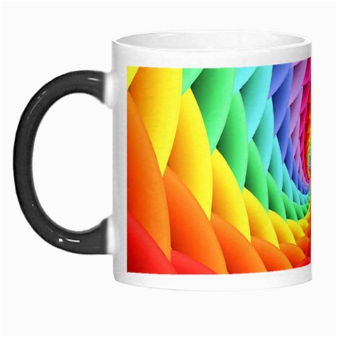 Psychedelic Rainbow Spiral Morph Mug from ArtsNow.com Left