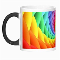 Psychedelic Rainbow Spiral Morph Mug from ArtsNow.com Left