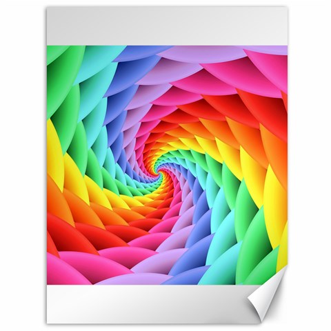 Psychedelic Rainbow Spiral Canvas 36  x 48  from ArtsNow.com 35.26 x46.15  Canvas - 1