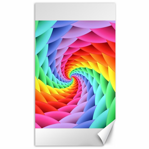 Psychedelic Rainbow Spiral Canvas 40  x 72  from ArtsNow.com 39.28 x69.23  Canvas - 1