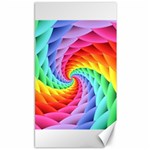 Psychedelic Rainbow Spiral Canvas 40  x 72 