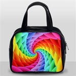 Psychedelic Rainbow Spiral Classic Handbag (Two Sides)