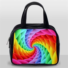 Psychedelic Rainbow Spiral Classic Handbag (Two Sides) from ArtsNow.com Back