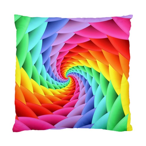 Psychedelic Rainbow Spiral Standard Cushion Case (One Side) from ArtsNow.com Front