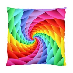 Psychedelic Rainbow Spiral Standard Cushion Case (Two Sides) from ArtsNow.com Front