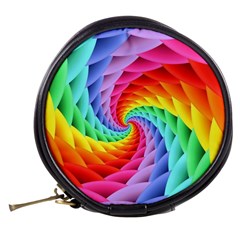 Psychedelic Rainbow Spiral Mini Makeup Bag from ArtsNow.com Back