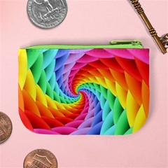 Psychedelic Rainbow Spiral Mini Coin Purse from ArtsNow.com Back