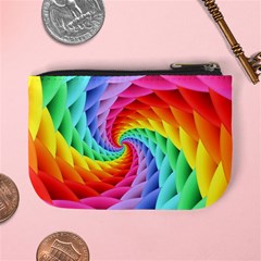 Psychedelic Rainbow Spiral Mini Coin Purse from ArtsNow.com Back