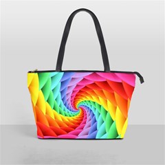 Psychedelic Rainbow Spiral Classic Shoulder Handbag from ArtsNow.com Front