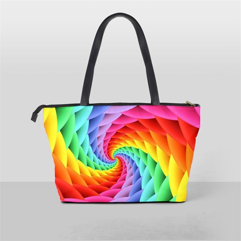 Psychedelic Rainbow Spiral Classic Shoulder Handbag from ArtsNow.com Back